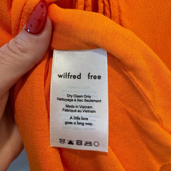 Wilfred Free Orange Tie Up Top - Picture 4 of 6